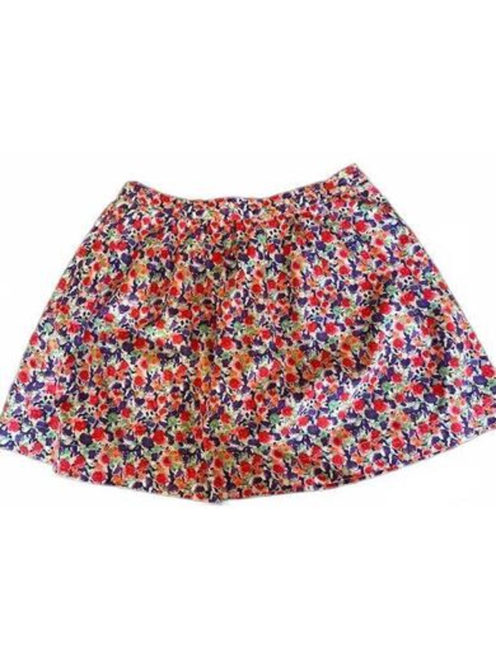 Delia's Floral Cotton Mini Skirt Small